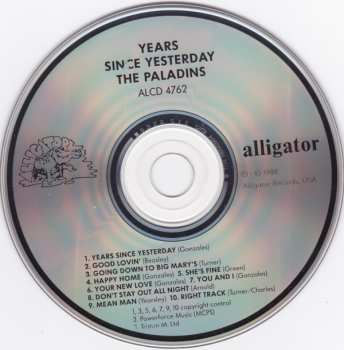 CD The Paladins: Years Since Yesterday