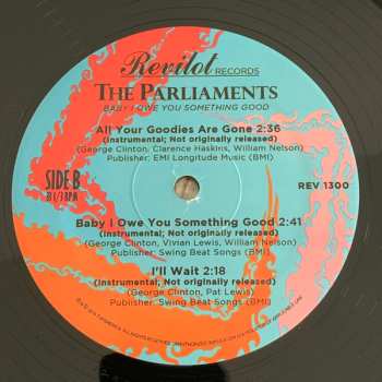 EP The Parliaments: Baby I Owe You Something Good