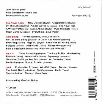 4CD/Doos The Peter Erskine Trio: As It Was