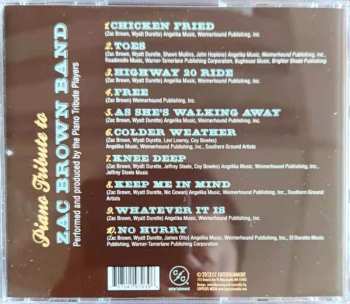 CD The Piano Tribute Players: Piano Tribute To Zac Brown Band