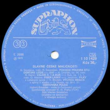 LP The Prague Symphony Orchestra: Slavné České Maličkosti