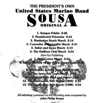 CD U.S. Marine Band: Sousa Original