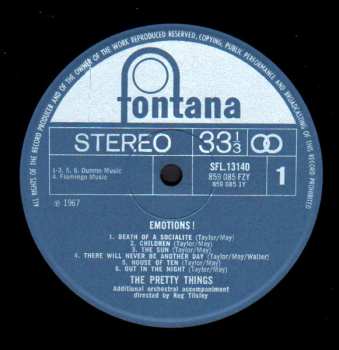 LP The Pretty Things: Emotions