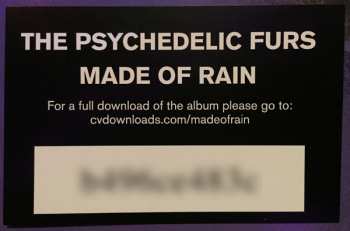 2LP The Psychedelic Furs: Made Of Rain LTD | CLR