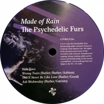 2LP The Psychedelic Furs: Made Of Rain LTD | CLR