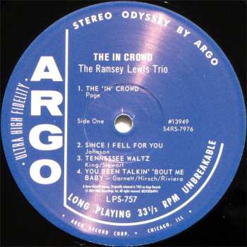 LP The Ramsey Lewis Trio: The In Crowd
