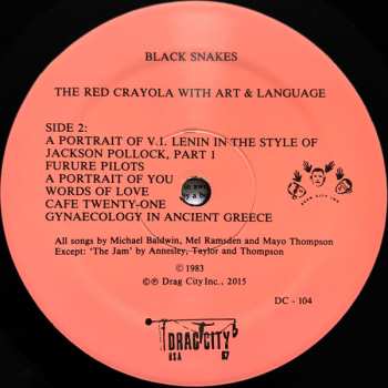 LP Red Krayola: Black Snakes
