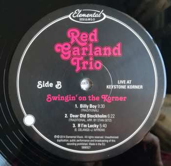 3LP The Red Garland Trio: Swingin' On The Korner: Live at Keystone Korner LTD | NUM