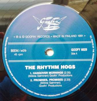 LP The Rhythm Hogs: Hangover Mornings