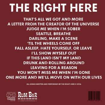 CD The Right Here: Stick To The Plan