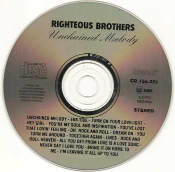 CD The Righteous Brothers: Unchained Melody
