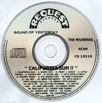 CD The Rivieras: California Sun