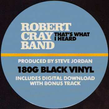 LP The Robert Cray Band: That's What I Heard