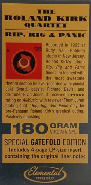 LP Elvin Jones: Rip, Rig & Panic