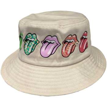 Merch The Rolling Stones: The Rolling Stones Unisex Bucket Hat: Multi-tongue Pattern (small/medium) Small/Medium
