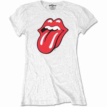 Merch The Rolling Stones: Dames T-shirt Classic Tongue 