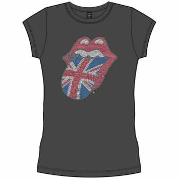Merch The Rolling Stones: Dames T-shirt Classic Uk Tongue 