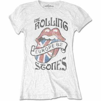 Merch The Rolling Stones: Dames T-shirt Europe 82 