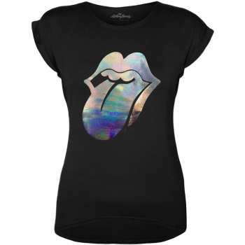 Merch The Rolling Stones: Dames T-shirt Foil Tongue 