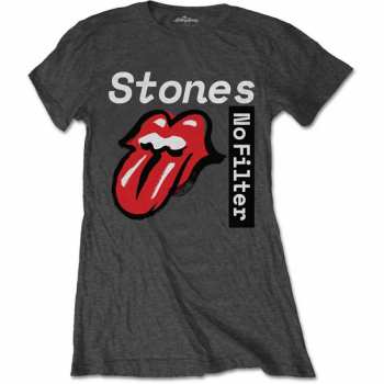 Merch The Rolling Stones: Dames T-shirt No Filter Text 