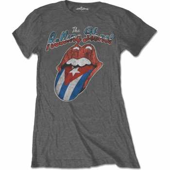 Merch The Rolling Stones: Dames T-shirt Rocks Off Cuba 
