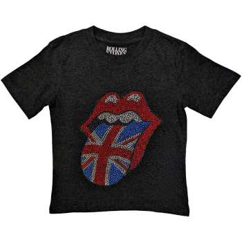 Merch The Rolling Stones: Kinder Embellished T-shirt British Tongue