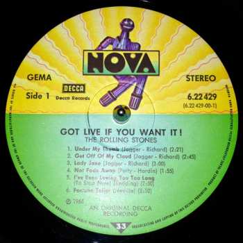 LP The Rolling Stones: Got Live If You Want It!