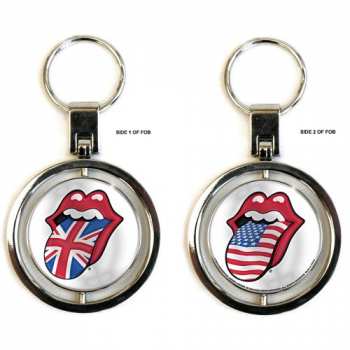 Merch The Rolling Stones: Sleutelhanger Uk & Us Tongues 