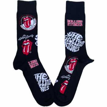 Merch The Rolling Stones: Enkelsokken Logo The Rolling Stoness 