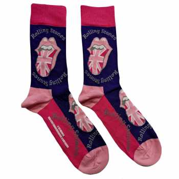 Merch The Rolling Stones: The Rolling Stones Unisex Ankle Socks: Uk Tongue (uk Size 7 - 11) 42 - 47