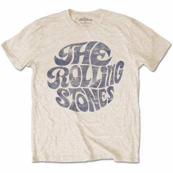 Merch The Rolling Stones: T-shirt Vintage 1970s Logo The Rolling Stones 