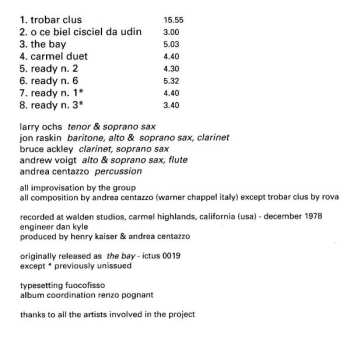 CD Andrea Centazzo: The Bay