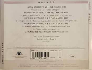 CD Wolfgang Amadeus Mozart: Horn Concertos No.1 In D Major, K412, No. 2 In E Flat Major K417, No. 3In E Flat Major K447, No. 4 In E Flat Major K495  And Rondo In E Flat Major K371