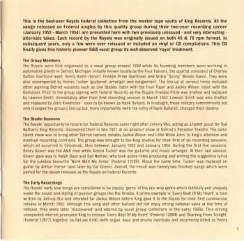 CD The Royals: The Federal Singles