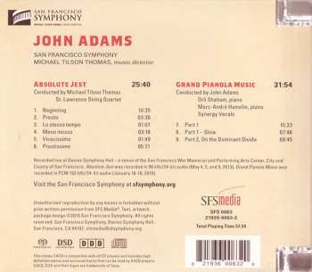 SACD John Adams: Absolute Jest / Grand Pianola Music