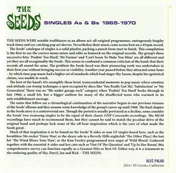 CD The Seeds: Singles  As & Bs 1965-1970
