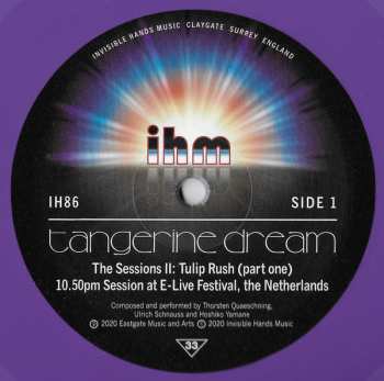 2LP Tangerine Dream: The Sessions II CLR