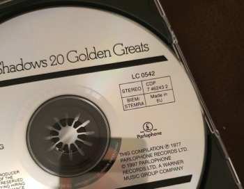 CD The Shadows: 20 Golden Greats
