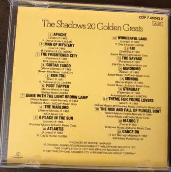 CD The Shadows: 20 Golden Greats