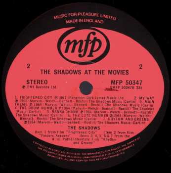 LP The Shadows: The Shadows At The Movies