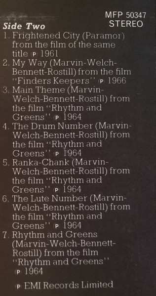 LP The Shadows: The Shadows At The Movies