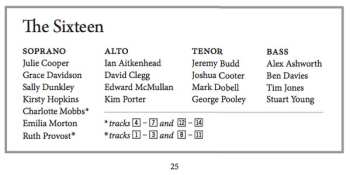 CD The Sixteen: Poetry In Music