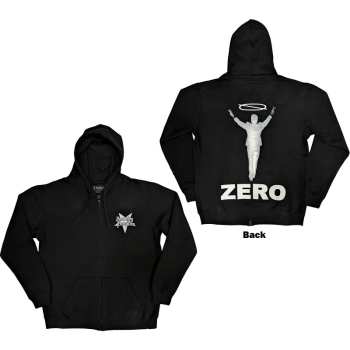 Merch The Smashing Pumpkins: The Smashing Pumpkins Unisex Zipped Hoodie: Zero Halo (back Print) (small) S