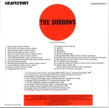 4CD/Doos The Sorrows: Pink Purple Yellow And Red The Complete Sorrows