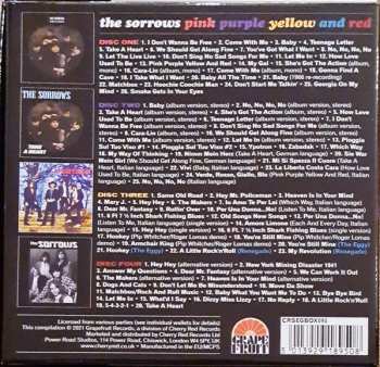 4CD/Doos The Sorrows: Pink Purple Yellow And Red The Complete Sorrows