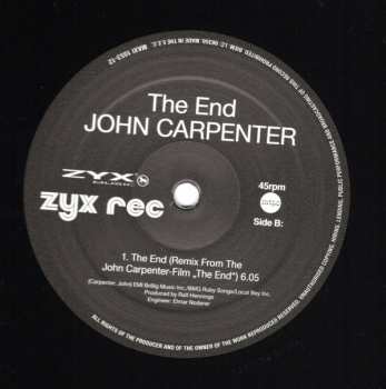LP The Splash Band: John Carpenter's The End (Assault On Precinct 13)