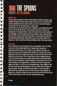 DVD Spoons: Live In Concert