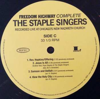 2LP The Staple Singers: Freedom Highway Complete (Recorded Live At Chicago's New Nazareth Church)