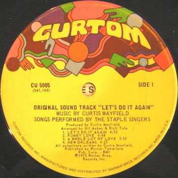 LP The Staple Singers: Let's Do It Again (Original Soundtrack)