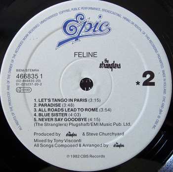 2LP The Stranglers: Feline + Dreamtime